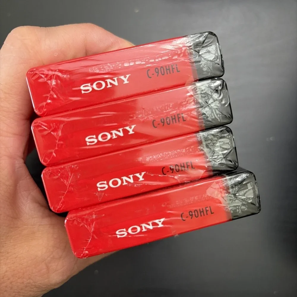 Sony Audio Cassette Tape Lot of 4 HF-90 Minute Normal Bias New Sealed
